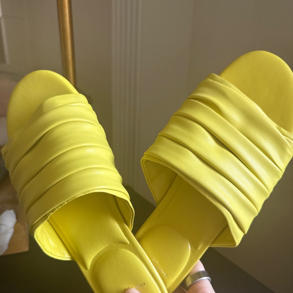 Marc Fisher Leather Slides